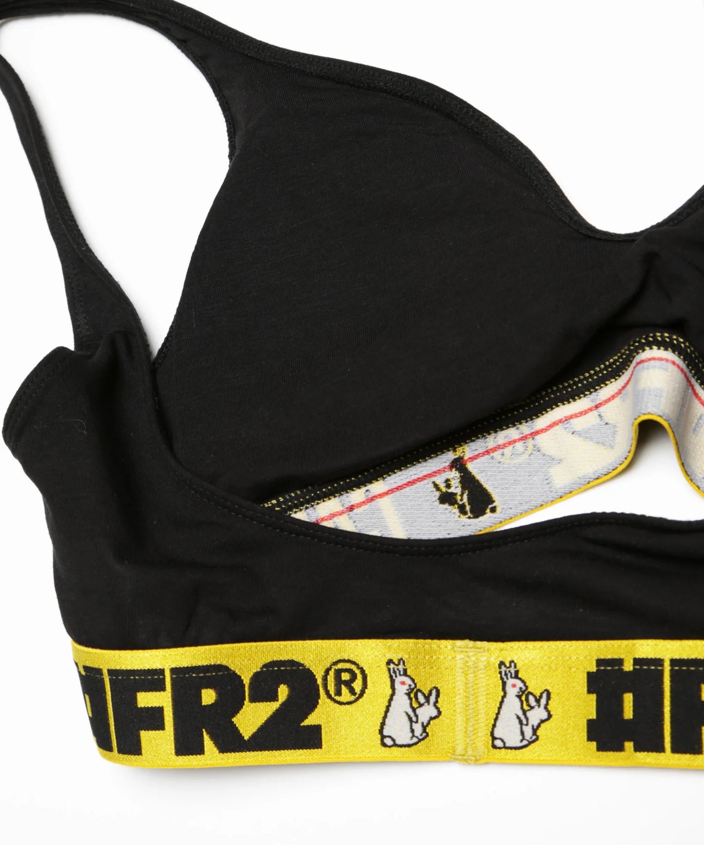 Back Open Bra ＆ Logo Thong Set[FRA1371]