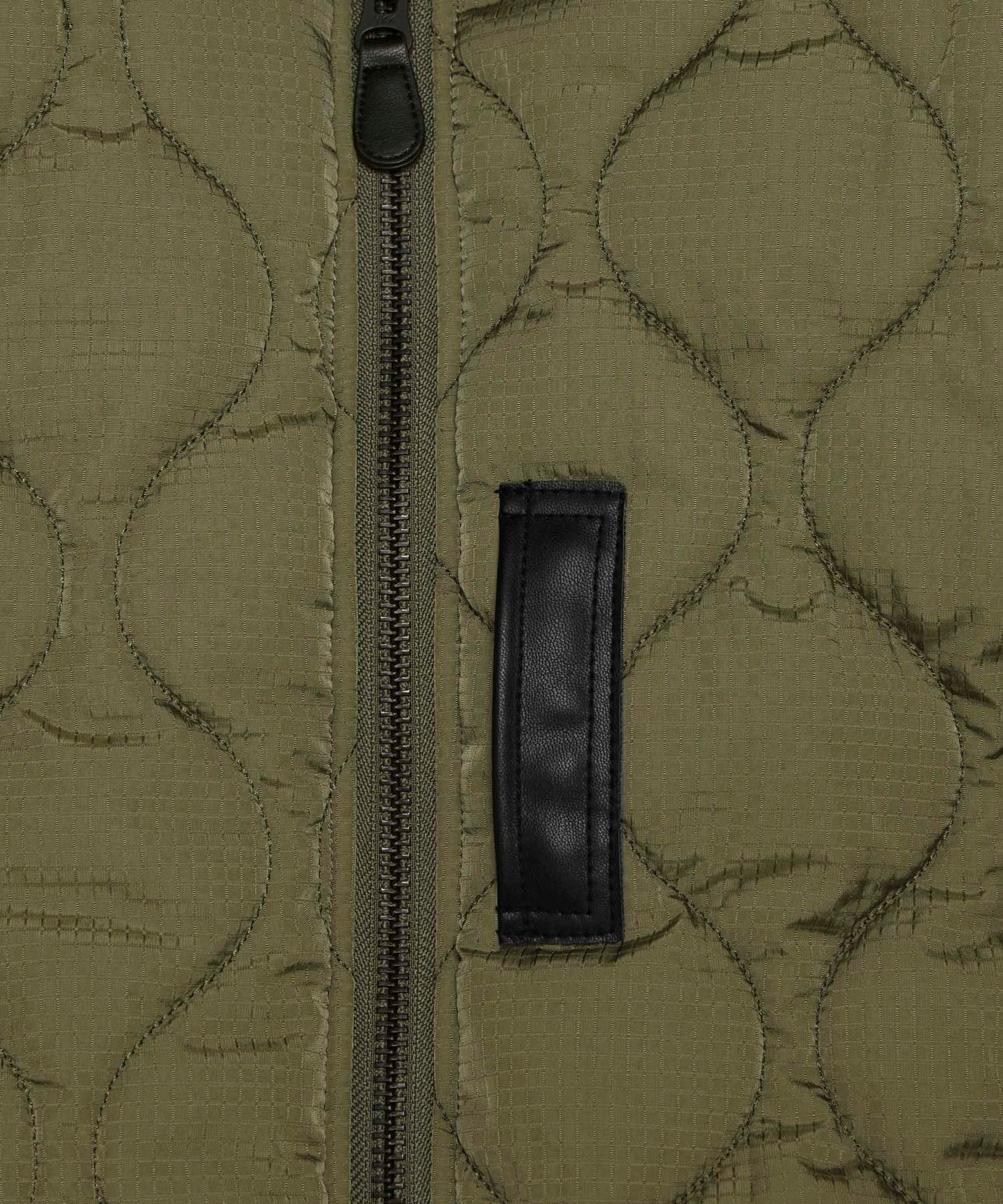 Nylon Rabbits Quilting 2Way Bomber Jacket