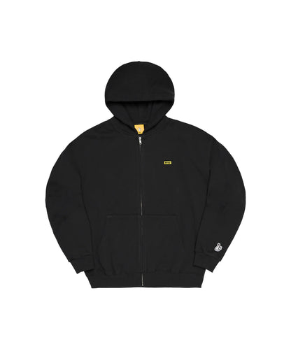 USA Cotton Small Box Logo Embroidery Zip Hoodie