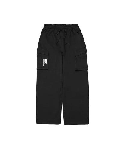 Wide Sweat Cargo Pants