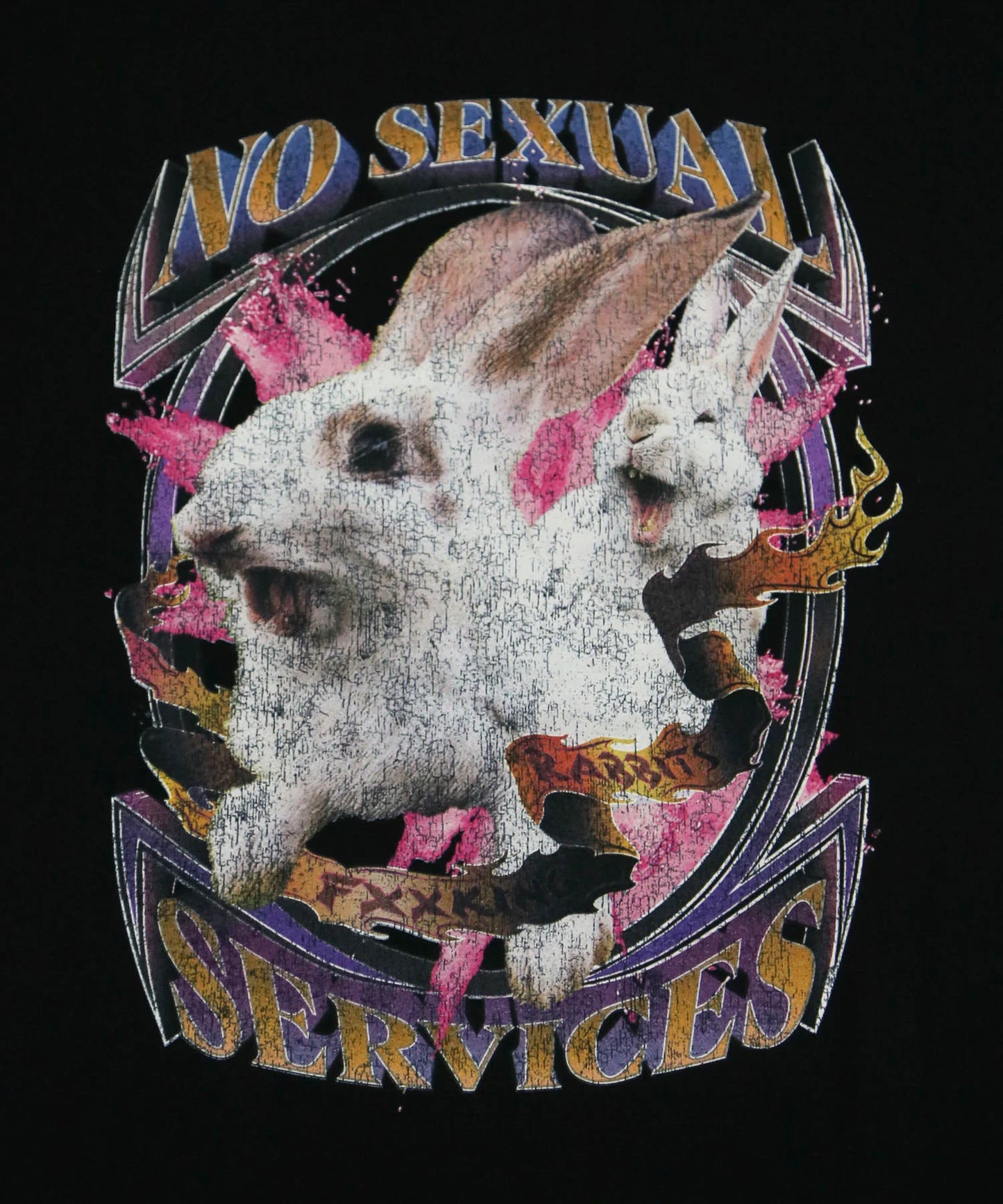 NO SEXUAL SERVICES Rabbits T-shirt