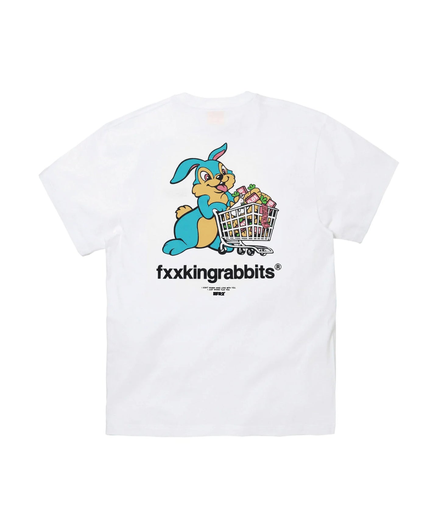 Rabbit with Shopping Cart T-shirt