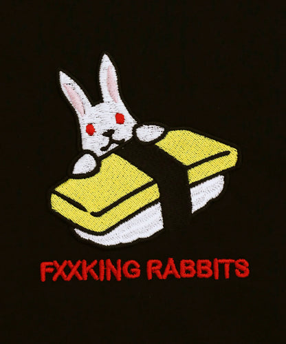 Embroidery Egg Sushi Rabbit T-shirt