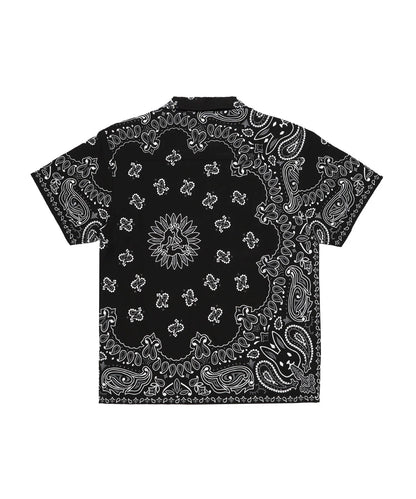 Embroidery Paisley Pattern Short-sleeve Shirt